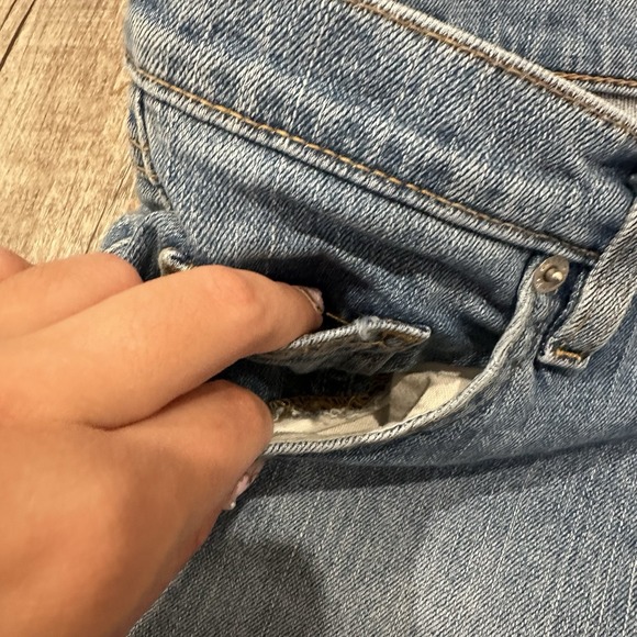 Tommy Hilfiger Blue Denim Bermuda Shorts Size‎ 11 Low Rise Jeans Vintage Y2K - Picture 9 of 16